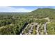 Aerial view of a suburban neighborhood surrounded by mature trees and lush greenery at 1210 Magnolia Park Cir, Cumming, GA 30040