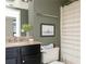 Bathroom with granite countertops, and stylish fixtures at 1280 W Peachtree Nw St # 3602, Atlanta, GA 30309