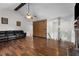 Bright living room featuring hardwood floors, neutral walls, and modern furnishings at 966 Crest Ridge Sw Dr, Marietta, GA 30060