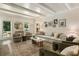Bright living room featuring modern décor, comfortable seating, and natural sunlight at 11355 Bowen Rd, Roswell, GA 30075