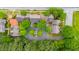 Aerial view of townhomes featuring a central courtyard with parking and mature trees at 1731 Pryor Sw Rd # 109, Atlanta, GA 30315