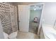 Well-lit bathroom featuring sink and unique shower curtain at 1731 Pryor Sw Rd # 109, Atlanta, GA 30315