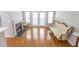 Bright living room with fireplace and french doors leading outside at 1731 Pryor Sw Rd # 109, Atlanta, GA 30315
