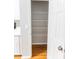 A look inside of the large pantry, which contains ample shelving at 1731 Pryor Sw Rd # 109, Atlanta, GA 30315