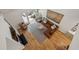 Aerial view of living room offering a unique perspective of the layout and features a fireplace at 4735 Cambridge Trce, Atlanta, GA 30338