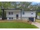 Charming exterior elevation view of a home with modern design elements and a well-maintained lawn at 2184 Cherokee Valley Cir, Lithonia, GA 30058