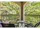 Balcony with seating overlooking lush greenery at 955 Juniper Ne St # 4332, Atlanta, GA 30309
