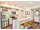 Bright kitchen boasts stainless steel appliances, granite countertops, and stylish bar stools at 955 Juniper Ne St # 4332, Atlanta, GA 30309