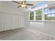 Bright bedroom features hardwood floors, a ceiling fan and skylight at 2025 Oakley Se Trce, Smyrna, GA 30080