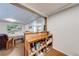 Basement bar area with a view of the lounge at 850 Old Spring Way, Sugar Hill, GA 30518