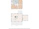 Floor plans showing layout of first and second floor including kitchen, living room, bedrooms and baths at 550 Stewart Nw Ave, Marietta, GA 30064