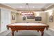 Game room with a billiards table and custom lighting at 3953 Lorien Nw Way, Kennesaw, GA 30152