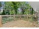 Wooden deck overlooking lush, green surroundings at 1386 Pineglen Dr, Riverdale, GA 30296