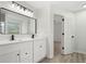 Bathroom with dual sinks, quartz counters, and modern fixtures at 1835 Patrick Mill, Buford, GA 30518