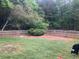Large, grassy fenced backyard, ideal for pets and outdoor activities, surrounded by lush trees at 2667 Hampton Park Dr, Marietta, GA 30062
