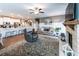 Open-concept living space, connecting kitchen, dining, and living room areas at 98 Heritage Pointe Dr, Villa Rica, GA 30180