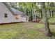 Spacious backyard with a well maintained lawn bordered by mature trees at 2055 Timberland Dr, Cumming, GA 30040