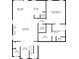 Detailed floor plan layout showing the dimensions and arrangement of rooms in the house at 2431 Kingston Heath Way, Marietta, GA 30008