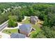 Aerial view of beautiful homes surrounded by lush greenery and mature trees at 3512 Centerville Rosebud Rd, Snellville, GA 30039