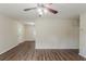 Expansive living room with vinyl plank flooring and neutral paint, offering versatility and space at 733 San Fernando Se Dr, Smyrna, GA 30080