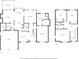 Detailed floor plan for first and second floors showing layout of rooms at 3707 Lance Bluff Ln, Duluth, GA 30097
