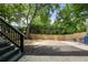 Spacious backyard featuring new mulch and a tall privacy fence at 770 Ormewood Se Ave, Atlanta, GA 30312