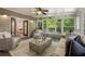Bright sunroom with lots of natural light, comfortable seating and access to the living room at 770 Ormewood Se Ave, Atlanta, GA 30312