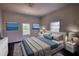Bedroom featuring neutral tones, two windows, and decorative artwork at 2228 Emory St, Covington, GA 30014