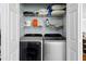 Laundry area with modern washer and dryer at 6980 Roswell Road # A8, Atlanta, GA 30328