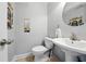 Stylish powder room with modern fixtures and decor at 6980 Roswell Road # A8, Atlanta, GA 30328