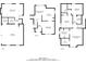 Floor plans for floor 1, 2, and 3 of the property at 12241 Cypress Way, Fayetteville, GA 30215