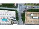This aerial view features rooftop amenities including a pool, lounge, and views of the neighborhood at 881 Memorial Se Dr # 307, Atlanta, GA 30316