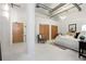 Bright bedroom showcasing closet space, minimalist style, and modern lighting, creating a functional space at 881 Memorial Se Dr # 307, Atlanta, GA 30316