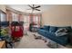 Playroom featuring a sofa, toy kitchen, playhouse, and large windows at 4060 Brumby Ln, Cumming, GA 30041
