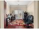 Office with hardwood floors, a computer, and access to the deck at 4060 Brumby Ln, Cumming, GA 30041