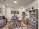 Bright and functional home office with built-in shelving, offering an ideal space for productivity and remote work at 122 Grove View Rd, Woodstock, GA 30189