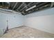 Unfinished basement with exposed ceiling and concrete floors; ready to be customized at 3310 Southlake Ln, Cumming, GA 30041