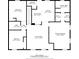 Detailed floor plan showcasing the layout of the living room, bedrooms, kitchen, and bathrooms at 3310 Southlake Ln, Cumming, GA 30041