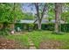 The backyard features lush trees, patio chairs, and a stone path at 549 Atwood Sw St, Atlanta, GA 30310