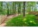 Spacious backyard featuring lush green grass and a wooden fence at 2110 Argyle Se Dr, Smyrna, GA 30080