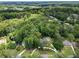 An aerial view features a home with surrounding lush greenery, showcasing its serene and private setting at 2719 Cravey Ne Dr, Atlanta, GA 30345
