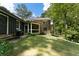 A lush backyard features a covered patio and well-maintained lawn at 2719 Cravey Ne Dr, Atlanta, GA 30345