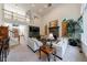 Open-concept living room featuring high ceilings, fireplace, and ample natural light at 265 Dogwood Walk Ln, Norcross, GA 30071