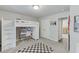 Bright bedroom with a lofted bed over a desk and a view of the Bedroom at 4650 Silver Meadow Dr, Buford, GA 30519