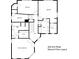 Floor plan showing the layout of the second floor of the house, including the bedrooms and bathrooms at 320 Kirk Rd, Decatur, GA 30030
