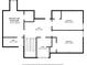 Schematic diagram of the second floor that displays the layout and dimensions at 8007 Wishaw Ct, Winston, GA 30187
