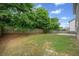 Spacious backyard with a wooden fence and grass at 3805 Alden Pl, Cumming, GA 30028