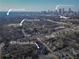 Stunning aerial view of property and neighborhood, with downtown Atlanta skyline in the distance at 629 Hansell Se St, Atlanta, GA 30312