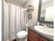 Bathroom with vanity, modern mirror and framed art at 1127 Oak Hollow Ct, Hampton, GA 30228