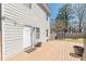 View of backyard with a deck and storage shed with grass at 1303 Hill Se St, Atlanta, GA 30315